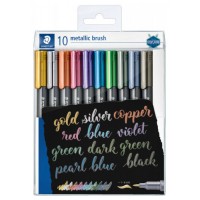 METALLIC BRUSH, ESTUCHE 10 COLORES STAEDTLER 8321 TB10 (Espera 4 dias)